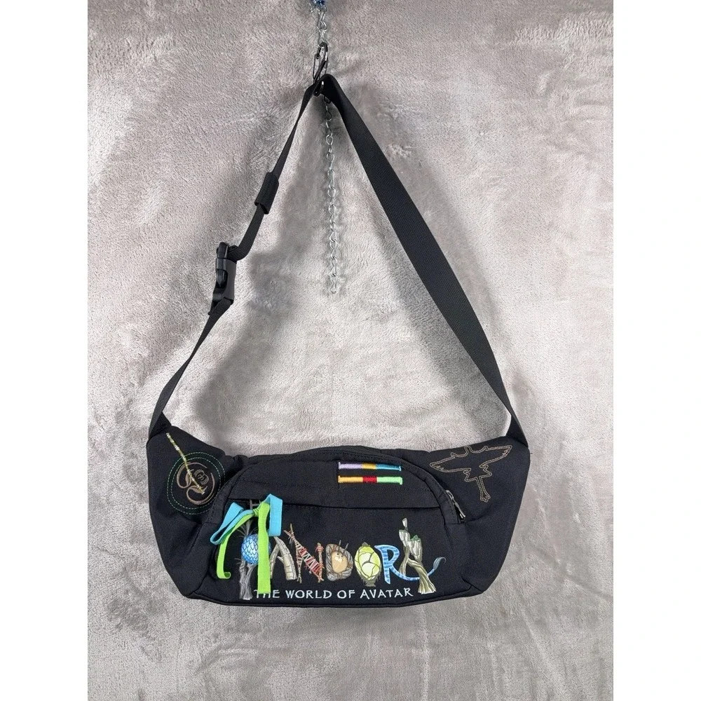 Disney Parks Pandora The World of Avatar Fanny Pack Belt Bag Black Waist Pack